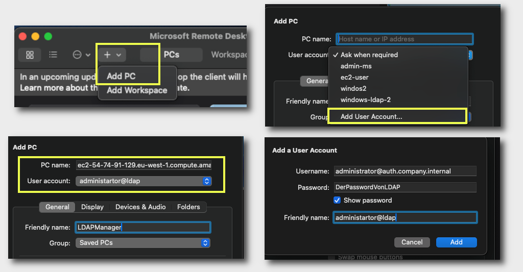 RDP Settings