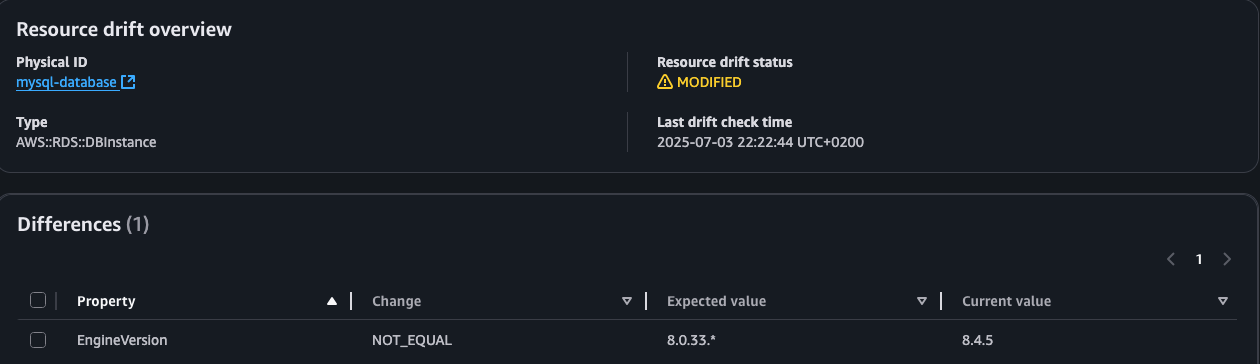 Engine version drift