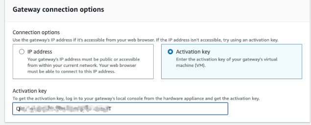 Type the activation key