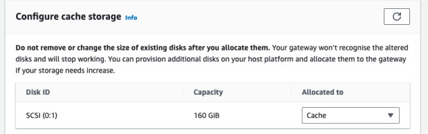 Select cache disk
