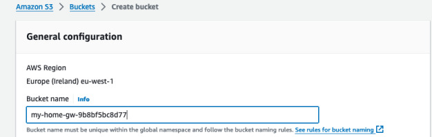 Create bucket