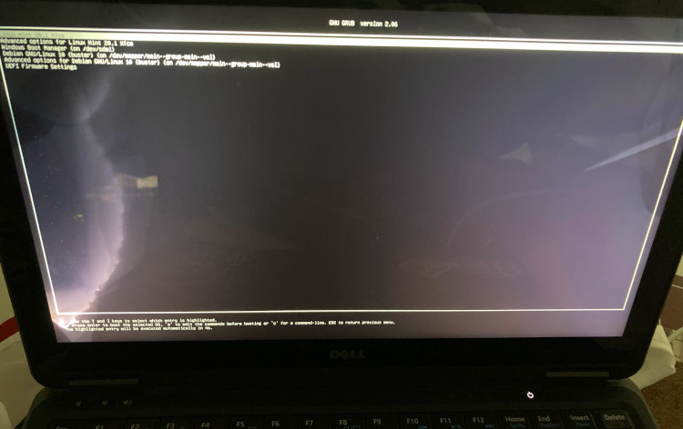 Photo of laptop's screen
