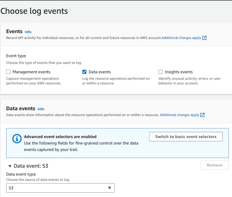 Data events